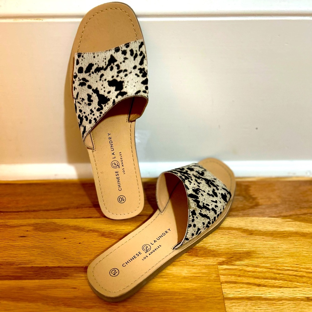 Cow Hair Slides Chinese Laundry